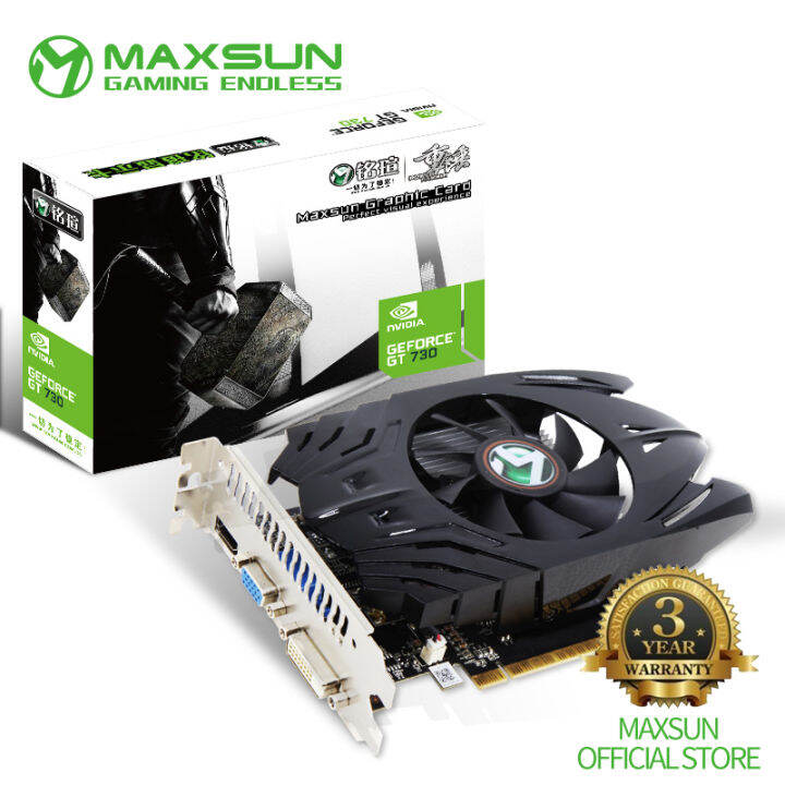 MAXSUN GEFORCE GT 710 1GB Video Graphics Card GPU Support