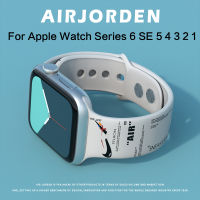 สายซิลิโคนนิ่มสำหรับ Apple Watch 7 6 Se 5 4 3 2 1สายรัดข้อมือสำรอง38 42มม. สำหรับ I Watch Series 40 44มม. สายการ์ตูนสร้างสรรค์สำหรับผู้ชายผู้หญิงวง41มม. 45มม.