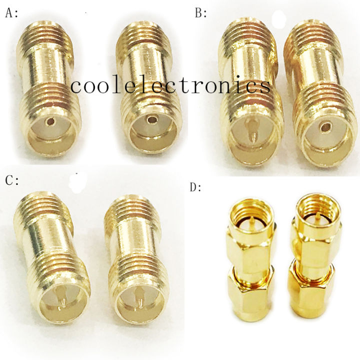 2pcs-sma-female-to-sma-female-rp-sma-female-sma-male-rf-coax-cable-adapter-connector