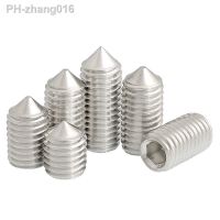 100PCS Hex Hexagon Socket Set Screw Cone All Cup Point Grub Screw M3 M4 A2 304 Stainless Steel Set Screw Bolt 5-12mm