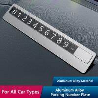 ：》“{： QHCP Car Aluminum Alloy Temporary Parking Number Plate Universal Hidden Move Automotive Decoration For All Car Types Accessory