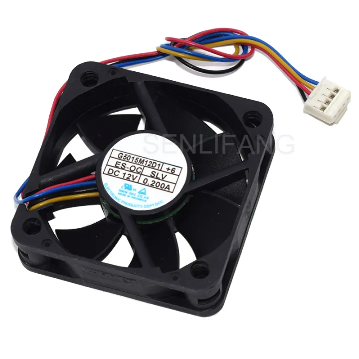 original-for-g5015m12d1-6-car-audio-cooling-fan-dc-12v-0-2a-5015-50-50-15mm-5cm-4-wires