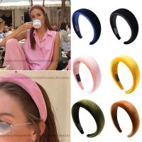 【YF】 New Solid Colors Thicken Padded Hairbands Bezel Turban Women Headband Girls Headwear Ins Popular Hair Hoop Fashion Accessories