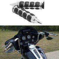 25MM 1 4-Ring Air Cushioned Hand Grips For Harley-Davidson Street Glide FLHX Motorcycle Chrome Handle 2Pcs