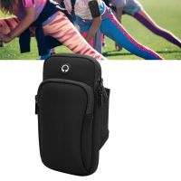 ♕▽ Arm Bags Simple Practical Phone Storage Bag for Outdoor Fitness (Black Suitable Under 6 Inches)