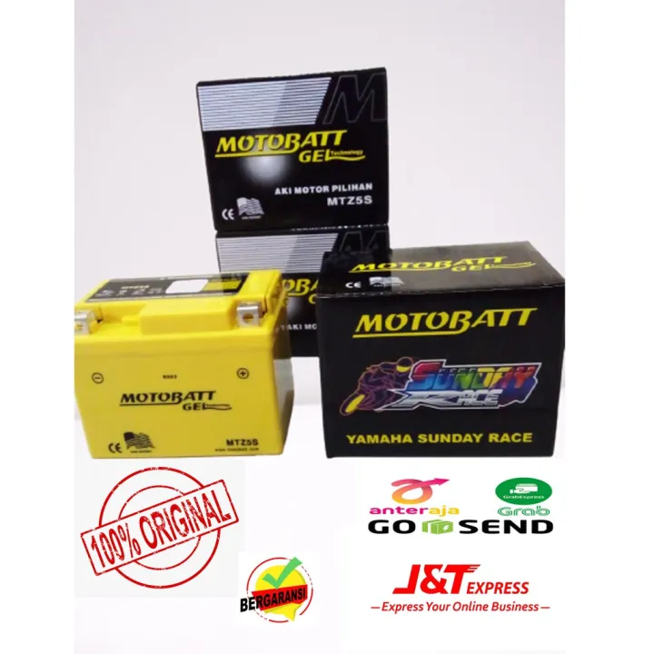 Aki Motor Yamaha Mio GT, Mio Soul GT, Fino, Freego Motobatt GTZ5S Aki