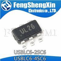 10PCS USBLC6-2SC6 SOT23-6 USBLC6-4SC6 USBLC6 SOT UL26 UL46 SOT23 WATTY Electronics