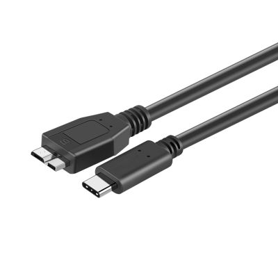 USB C ถึง Micro B สาย3.0 5Gbps สายเชื่อมต่อข้อมูลที่รวดเร็วใน3A สำหรับ Macbook แผ่นฮาร์ดไดรฟ์กล่องฮาร์ดดิสก์ SSD USB สาย Micro B ชนิด C 3.1