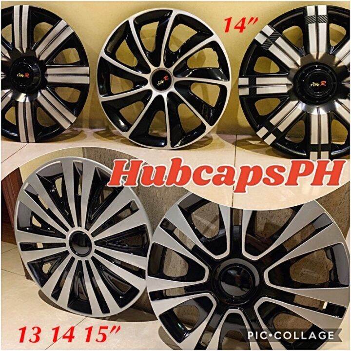 13 14 15 16 Hubcaps 4pcs DOBLE kapal DI Malutong Oven Baked Paint hub cap caps wheel rim cover