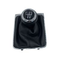 【DT】 hot  New  For VW Passat B6 2005 2006 2007 2008 2009 2010 2011 5 Speed Car Gear Shift Knob With Gaiter Boot Cover Frame