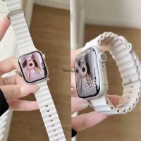 สายรัดลายมหาสมุทรสำหรับสายคาด Apple Watch 49มม. 45มม. 44มม. 40มม. 41มม. 42มม. 49 45มม. สำหรับ IWatch Series 8 Ultra 7 6 3 Se 8