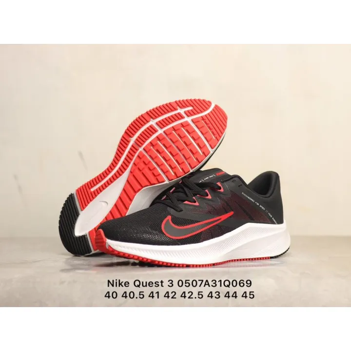 taquigrafía Sin sentido Pence Nike Quest 3 Extreme three-generation cushioning and breathable extreme  running shoes The latest technology Full palm Phylon foam m | Lazada PH