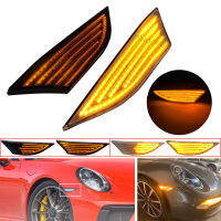 ใหม่สำหรับ Porsche ster Cayman 982 981 718 Spyder 991 911 LED ด้านข้าง Marker ไฟเลี้ยวลำดับไฟกระพริบโคมไฟ