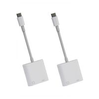 2X Type C OTG Ethernet Adapter USB C to RJ45 Ethernet LAN Wired Network Converter 100Mbs for Type C Tablet