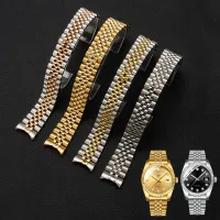 Watch Accessories Steel Strap Male 13mm 17mm 20mm Sports for Rolex Luxury Series Five Beads Full Solid Strap Women Watch Band Straps