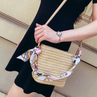 HOT★แฟชั่นผู้หญิงฤดูร้อน Straw Crossbody กระเป๋าผู้หญิงชายหาดวันหยุดช้อปปิ้งทอไหล่กระเป๋าถือ Messenger กระเป๋าสำหรับกระเป๋าผู้หญิง