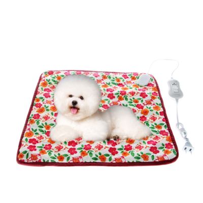 [pets baby] ทำความร้อนไฟฟ้าสุนัขเลี้ยงแมวขนาด40X40ซม. 220V อบอุ่นเสื่อแผ่นความร้อนเตียงผ้าห่ม