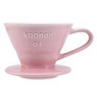 Koonan Ceramic Hand Brew Coffee Filter Cup Conical Filter Coffee Dripper Kit Household Coffee Appliance Pour over Coffee Stand