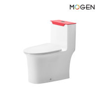 MOGEN MOS66-6(ECO) โถสุขภัณฑ์ชิ้นเดียว พร้อมฝาหม้อน้ำเมลามีน FLUSH SENSOR (ฝา Slow Close)