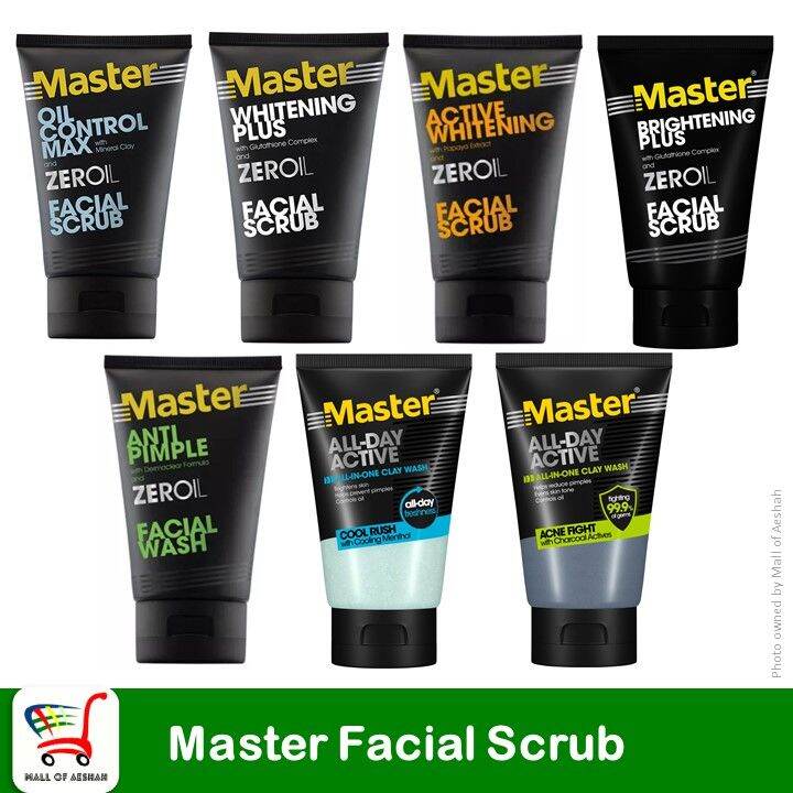[Product of Unilever] Master Facial Scrub Facial Wash Zeroil AllDay Active Lazada PH