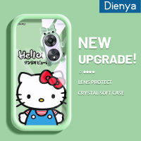 เคส Dienya สำหรับ OPPO A78 5G A58 A58x A1X 5G A77 2022 A57 2022 A57s A57e A77s เคสการ์ตูนน่ารักตลก Hello Kitten สีสันแบบนิ่มสุดน่ารักกันกระแทกแบบใสเคสมือถือโปร่งใสลายกล้องถ่ายรูปสร้างสรรค์ฝาครอบป้องกัน