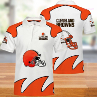 Summer Cleveland Brown Helmet Mens Polo Shirt Sports Fan Soccer Size S-5XL fashion polo shirt