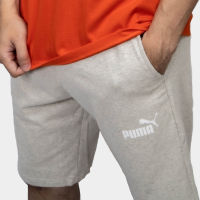 PUMA Classic Logo Shorts กางเกงขาสั้นผู้ชาย สีเทา