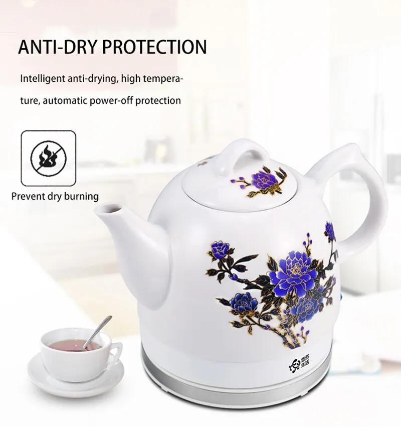 1500W Travel Electric Kettle Anti-dry Burning 1.8L Hot Water Kettle  Automatic Power-off V-shaped Cover Perfect Gift for Family - AliExpress