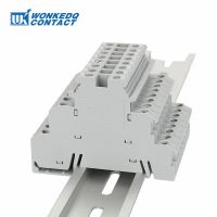 10Pcs DIKD 1.5 3 Levels Sensor Screw Connector 2.5 mm² 6-Conductor Electric Din Rail Triple Three Level Terminal Block DIKD1.5