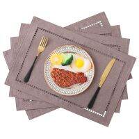 【CC】✠  Homaxy 2/4/6Pcs Woven Table Non-Slip Tableware Padding Resistant Coasters Accessories Desk