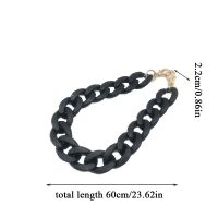 60cm Detachable Handle Replacement Bags Strap Acrylic Shoulder Strap DIY Resin Handbag Strap Women Bag Accessories