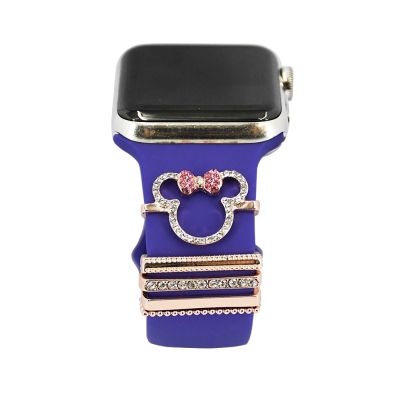 Decorative Ring Charms for Apple Watch band Cartoon Strap Accessories Smart watchband Charm Sets Straps