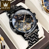 OLEVS Mens Automatic Mechanical Watch Multifunctional Waterproof Stainless Steel Mens Watch