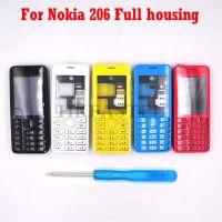 กรอบโทรศัพท์เต็มรูปแบบ Caseeng/ รัสเซีย /Heberw ปุ่มกดสำหรับ Nokia 206ซิม Rm-872tool คู่