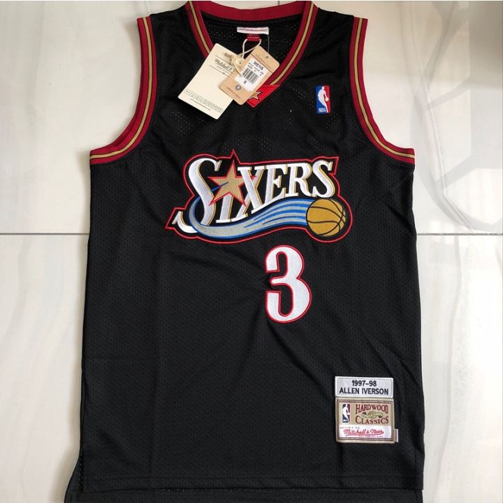 auction-full-embroidered-jersey-nba-philadelphia-76ers-no-3-allen-iverson-jersey-the-answer-basketball-jersey-casual-wear-vest-sports-top-city-jersey-retro-jersey-new-jersey-workout-clothes-training-c