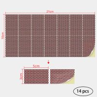 Matchstick Striker สติกเกอร์สี่เหลี่ยมผืนผ้ากาวตรงกันผิวเปลวไฟกระดาษฟอสฟอรัสแผ่น DIY เทียนหอมอุปกรณ์เสริม