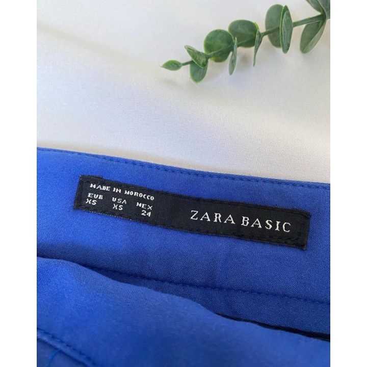 zara-กางเกงกระโปรง-สีน้ำเงิน