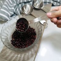 304 stainless steel measuring spoon coffee bean powder spoon scale measurement milk powder liquid measuring spoon baking kitchen household 30ml