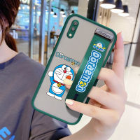 UCUC (สายรัดข้อมือ) เคสมือถือ เคสโทรศัพท์ เคส Samsung Galaxy M10เคสโทรศัพท์กันกระแทก Frosted กลับการ์ตูน Doraemon เคสมือถือ เคสโทรศัพท์ เคสสาวนุ่มขอบฝาครอบเลนส์ป้องกันเลนส์โทรศัพท์บางเฉียบเคสโทรศัพท์