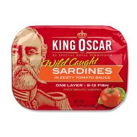 King Oscar Sardines In Tamato Sauce 106g/คิงออสการ์ซาร์ดีนในซอสทามาโตะ 106g