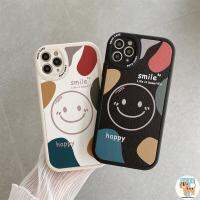 【Great. Cell phone case】[เยี่ยมมากเคสโทรศัพท์มือถือ [มีสินค้าในสต็อก] เคสสำหรับ iPhone 14 13 12 11 Pro Max 7 8 Plus Xr X Xs Se2คู่เคสซิลิโคน TPU อ่อนกันตกที่ยิ้ม