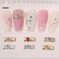 KDJFJEOFML 10ชิ้น3D Zircon Rhinestone ดีไซน์หรูหราทันสมัยตกแต่งศิลปะเล็บ2023ทองสำหรับปีใหม่เครื่องประดับเล็บพลอยเทียมอุปกรณ์ทำเล็บ