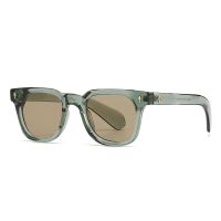 【LZ】㍿  Retro Square Men Rivets Sunglasses Shades UV400 Fashion Women Green Sun Glasses