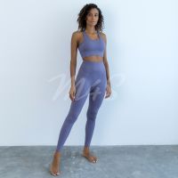 【YD】 Ensemble Female Set Lulu Outfits 2 Pieces Workout Clothing Tracksuit Pockets Leggings Gym Sportswear