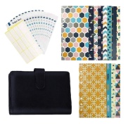 Budget Envelope Budget Binder 26 Pcs PU Leather Budget Cash Envelopes Cash