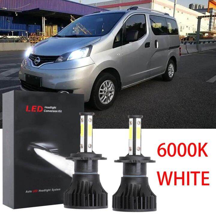 ชุดหลอดไฟหน้าฮาโลเจน-led-6000k-6000k-แบบเปลี่ยน-สําหรับ-nissan-nv200-2012-2022-2013-2014-2015-2016-รับประกัน-10-เดือน