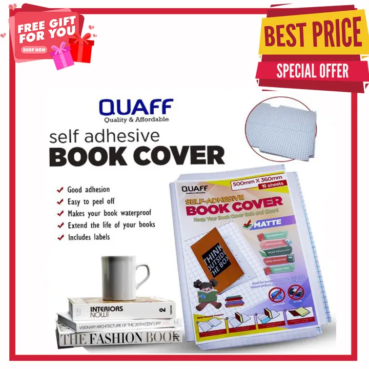 Self Adhesive Book Cover (10 sheets / pack) Lazada PH