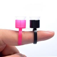 【CC】 100pcs Supply Cup Pigment Holder Permanent Makeup Disposable Ink with Sponge