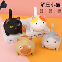 Spot parcel post Angry Cat Decompression Compressable Musical Toy Simulation Useful Tool for Pressure Reduction Dog Pig Soft Slow Rebound Children Stall Vent Toys