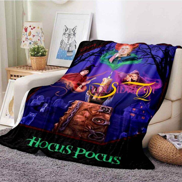 cw-hocus-pocus-throw-blanket-horror-blankets-for-beds-size-soft-bed-sheet-rome-cover-travle